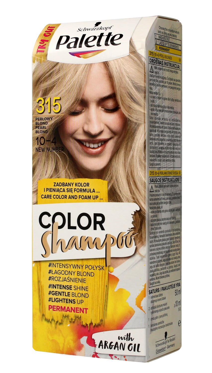 szampon palette ciemny blond efrkt