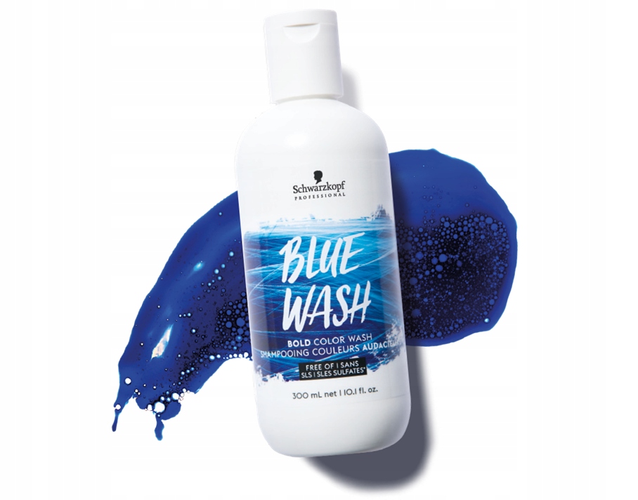 niebieski szampon do ciemnych włosów